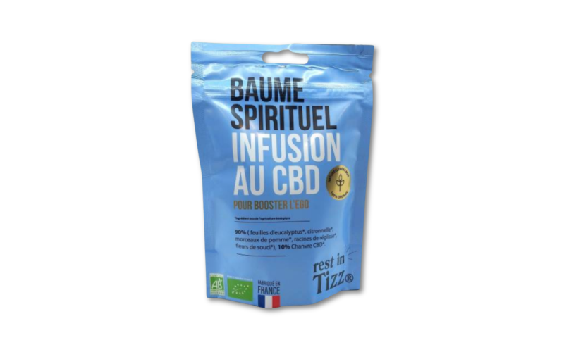 Acheter une infusion chanvre CBD baume spirituel fabriquée en France et issue de l'agriculture biologique en livraison et en boutique sur Gujan