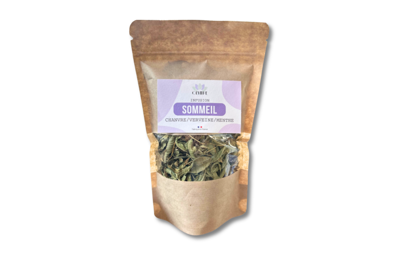 Acheter une infusion chanvre menthe poivrée au CBD dans notre boutique ou en livraison sur Gujan-Mestras