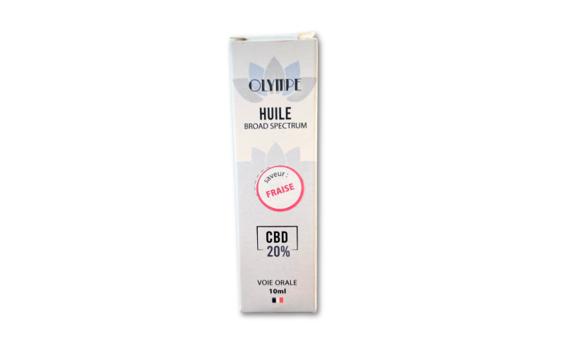 Trouver une huile 20% de CBD Broad Spectrum à la fraise en livraison et en boutique près de La Teste de Buch
