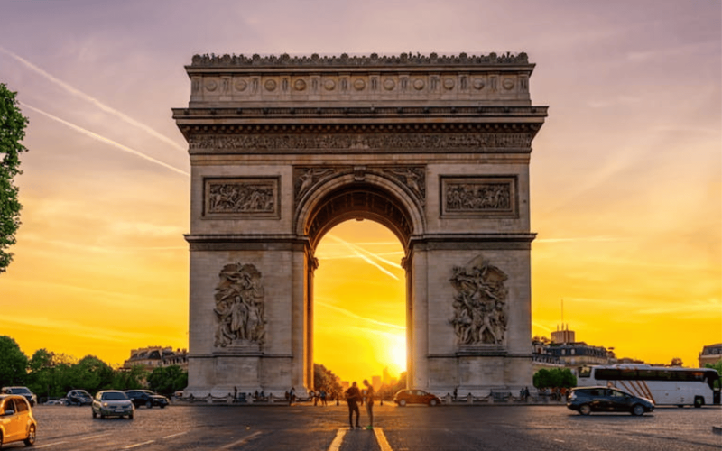 Visiter à Paris l' Arc de Triompe